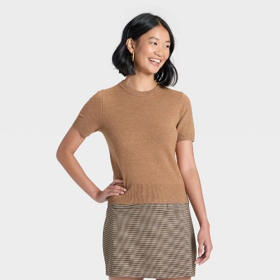 Women's Short Sleeve Cozy Knit T-Shirt - A New Day™