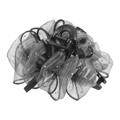 Unique Bargains Women's Fashion Heart Clouds Hair Clips 5.12"x4.33"x1.97" Gray 1 Pc
