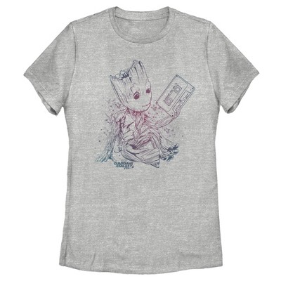 Women's Marvel Guardians of Galaxy Vol. 2 Groot Jams T-Shirt