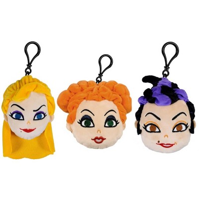 Disney Hocus Pocus 6" Plush Clip Figures, The Sanderson Sisters, Pack of 3