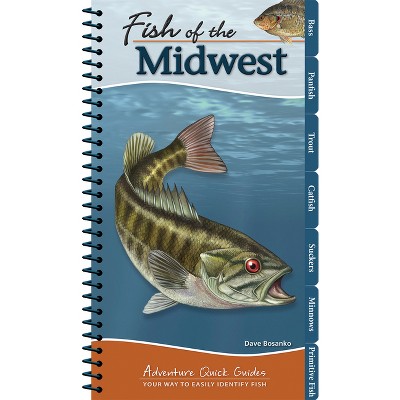 Fish of the Midwest - (Adventure Quick Guides) by  Dave Bosanko (Spiral Bound)