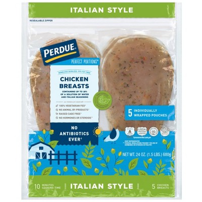 Perdue Perfect Portions Boneless Skinless Italian Style Chicken Breasts - 24oz