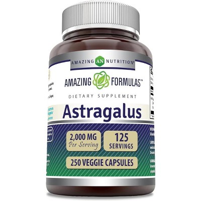Amazing Formulas Astragalus 1000 Mg 250 Veggie Capsules