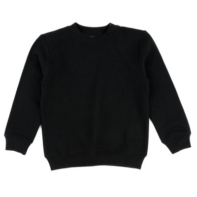 Leveret Kids Long Sleeve Neutral Solid Color Sweatshirt