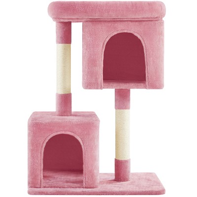 Yaheetech 33.5" Cat Condo with Plush Perch for Small Cats