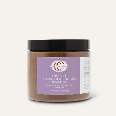 Civilized Coffee Instant Oolong Tea Powder Assam (8 oz)