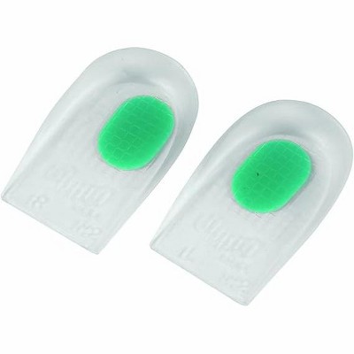 Steins 768-1115-0002 Silic Dual Comfort Heel Cushion, Women's (9-1/2 - 10) or Men's (8 - 9), Green, Women's (9-1/2 - 10) or Men's (8-9)