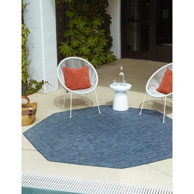Unique Loom Outdoor Solid Solid Woven Area Rug