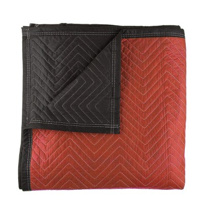 Stalwart 72x80 Weighted Moving Blanket, Red