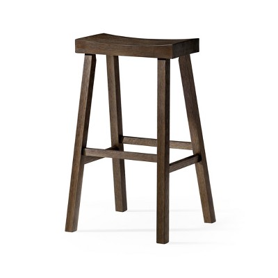 Maven Lane Vincent Backless Wooden Bar Stool 31"