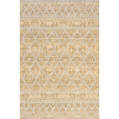Nuloom Úna Lattice Spill Proof Treated Pet Friendly Premium Machine Washable Area Rug