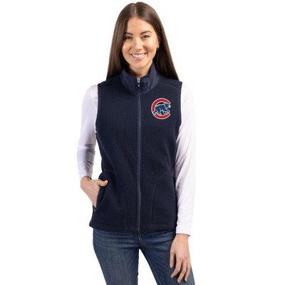 Chicago Cubs Cutter & Buck Cascade Eco Fleece Womens Vest