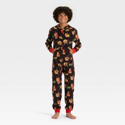 Boys' Food Fight Union Suit - Cat & Jack™ Black