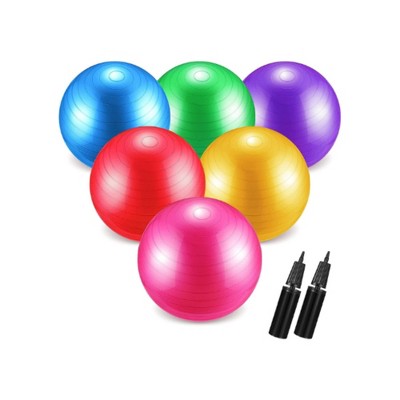 Toyzone World Multicolor Heavy Duty Fitness Yoga Balls
