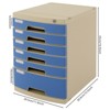 YIYIBYUS Drawer Organizer, Drawer Box with 6 Compartments, Drawer File Organizer - 4 of 4