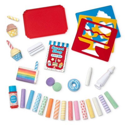 Melissa & Doug Sweet Shop Multi-Colored Chalk and Holders Play Set - 33pc