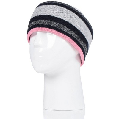 Women's Everest Snowsports Stripe Headband | Size One Size - Black/bright Pink