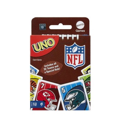 UNO NFL Card Game For Kids Adults And Family Night Features All 32 NFL Teams