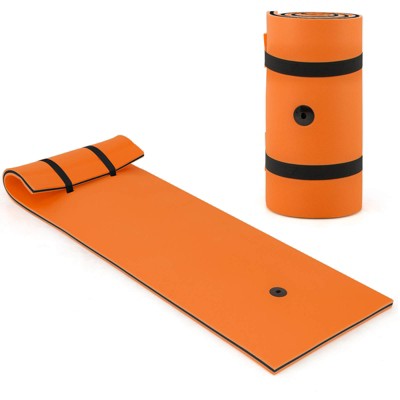 Costway 3-Layer Tear-Resistant Foam Floating Pad Island Water Sports Relaxing