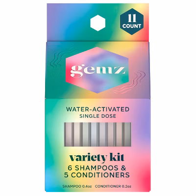 gemz Shampoo and Conditioner Want it All Variety Kit, Color Safe - 11ct