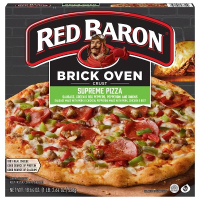 Red Baron Supreme Brick Oven Crust Frozen Pizza - 18.64oz