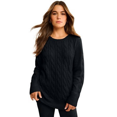 Roaman's Cashmere Cable Sweater