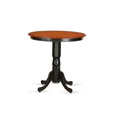 East West Furniture,Jackson Counter Height Table in black and Cherry Finish