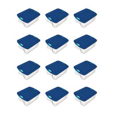 Sterilite Stackable Latch and Carry Plastic Storage Container
