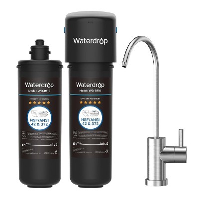 Waterdrop 10UB Under Sink Water Filter With Extra 1 RF10 Replacement Filter