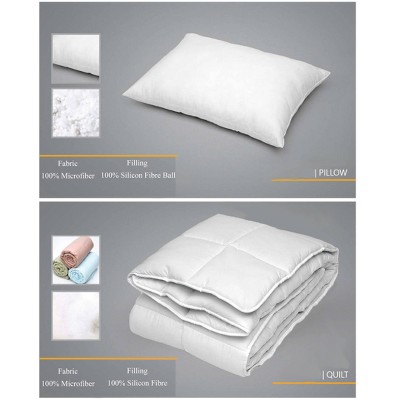 Depera Home King Down Alternative Microfiber Comforter White