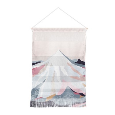 Iveta Abolina Off The Grid Purple Wall Hanging Portrait White - Deny Designs