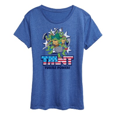 Women's - Teenage Mutant Ninja Turtles - Turtle Power Americana Short Sleeve Graphic T-Shirt