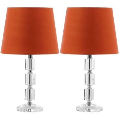 Erin Crystal Cube Lamp (Set of 2) - 16" Height - LIT4126 - Safavieh
