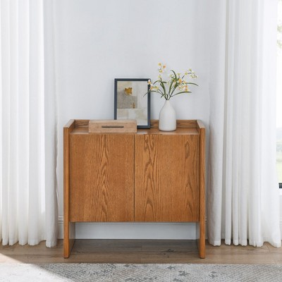 Walnut-colored Sideboard, Buffet Cabinet with Storage