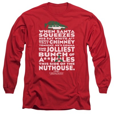 Men’s Christmas Vacation Jolliest Bunch Long Sleeve T-Shirt