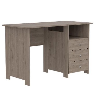 Depot E-Shop Computer Desk with Open Storage Shelf and 3-Drawers