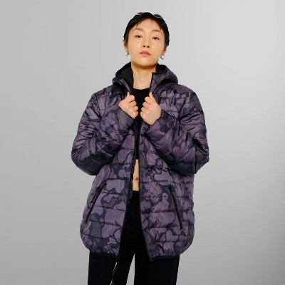 Members Only Women's Solid Ultralight Packable Oversized Down Jacket
