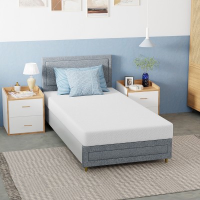 FDW 6 Inch Bamboo Charcoal Gel Memory Foam Mattress,Green Tea Memory Foam Mattress with More Convenient Box Packaging,CertiPUR-US Certified