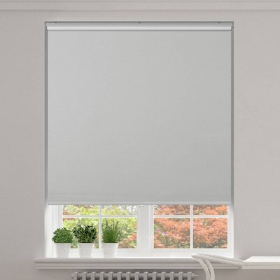 Lumi Home Furnishings 23"x72" Recycled Polyester Slow Release Roller Shade Gray
