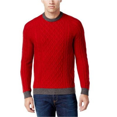 Club Room Mens Cable Knit Pullover Sweater