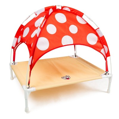 BigMouth Inc. Elevated Dog Canopy Bed - Mushroom - M