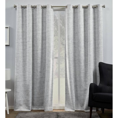 Set of 2 Burke 100% Blackout Grommet Top Curtain Panel - Exclusive Home