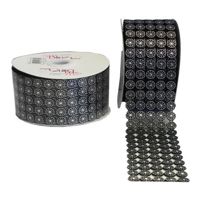 Essential Decor & Beyond Black and Silver Plastic Round-cut Trimmings for Arts and Crafts (Set of 3)