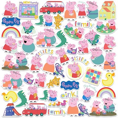 Peppa Pig New Family 50Ct Sticker Pack Miscellaneous 50 Ct. Sticker Pack