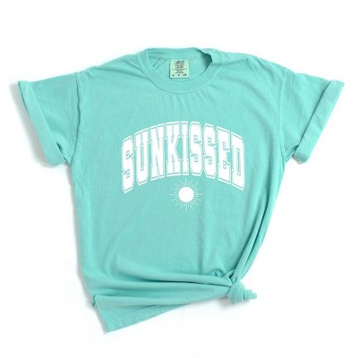 Simply Sage Market Women's Sunkissed Varsity Sun Short Sleeve Garment Dyed Tee