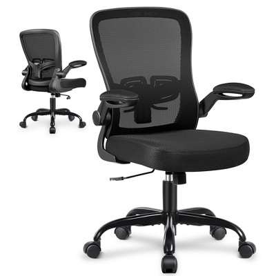 KERDOM Ergonomic Office Chair, Adjustable Lumbar Support, Breathable Mesh Fabric, Durable and Reliable, Black