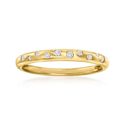 Pure Collection by Ross-Simons 0.10 ct. t.w. Diamond Spotted Ring in 14kt Yellow Gold