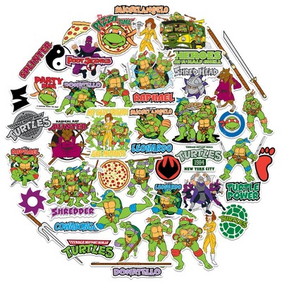 TMNT Teenage Mutant Ninja Turtles Vinyl Large Deluxe Stickers Variety Pack - Set of 100