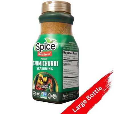 iSpice Blend | Chimichurri Seasoning | 9.77 oz | Mixed Spice & Seasoning | Bulk Size | Halal | Kosher