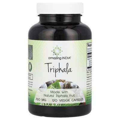 Amazing India Triphala, 750 mg, 120 Veggie Capsules